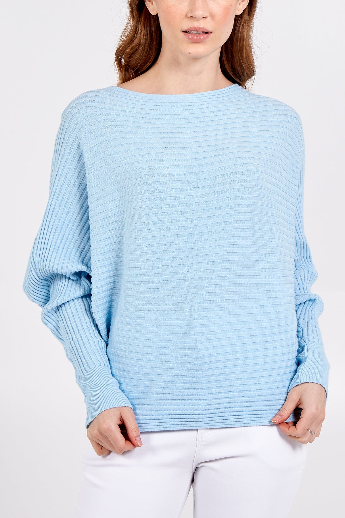 Batwing Ribbed Jumper