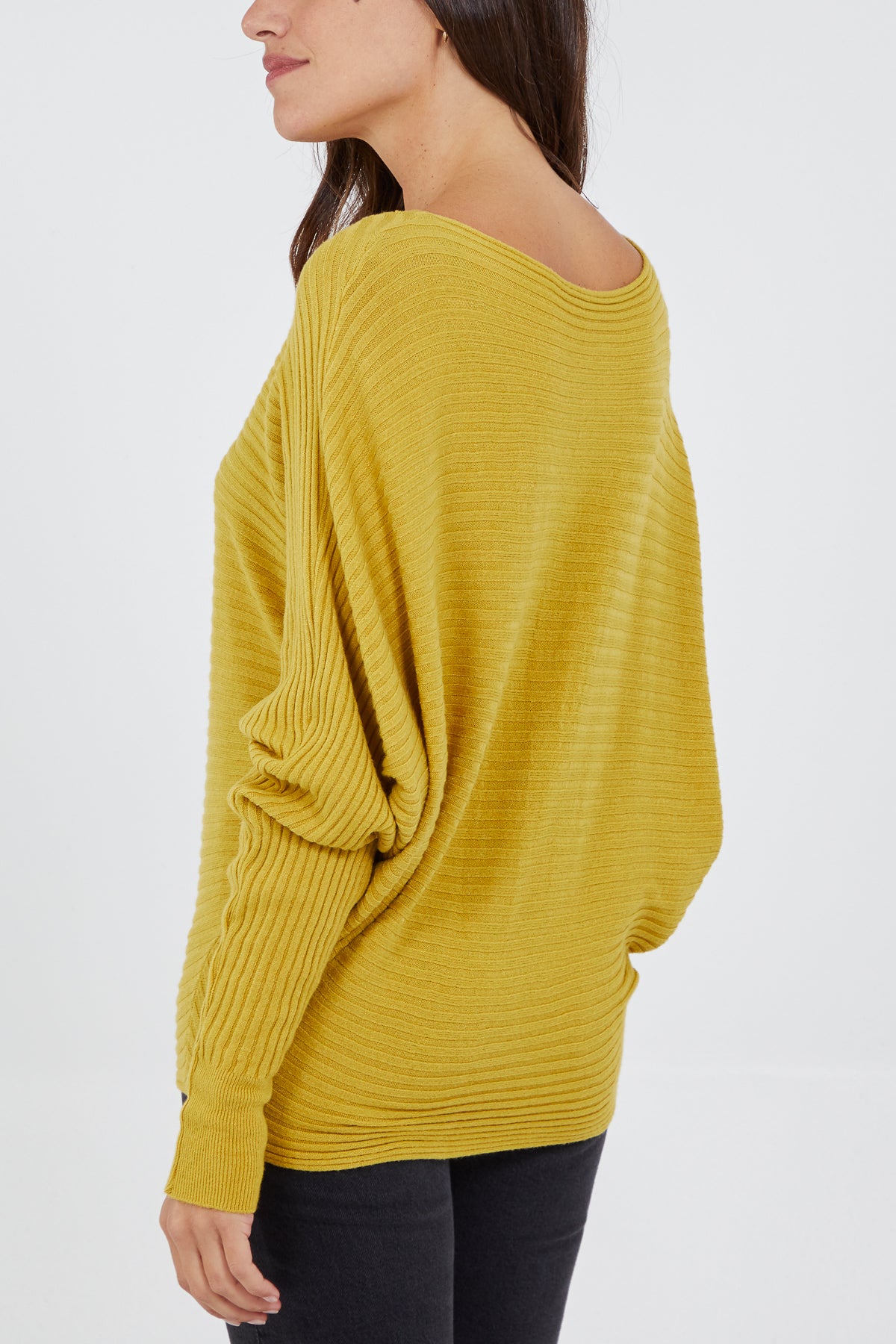 Batwing Ribbed Jumper