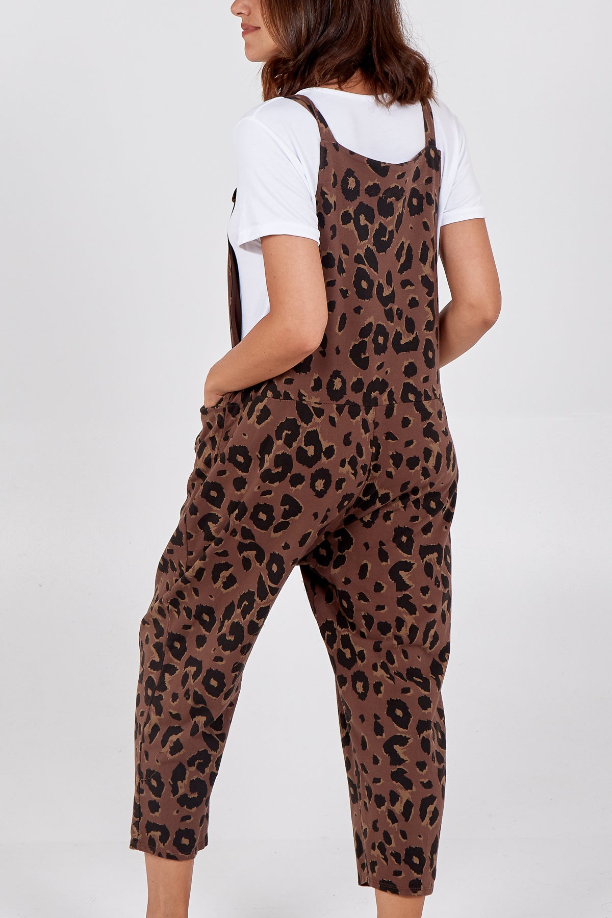Leopard Print Dungarees