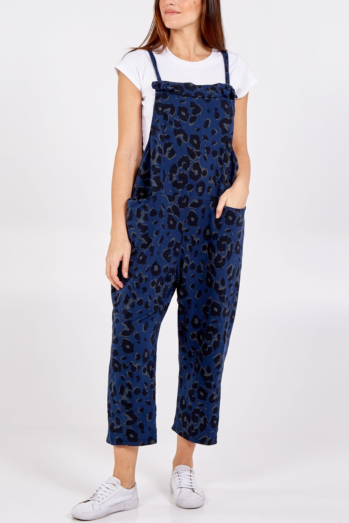 Leopard Print Dungarees