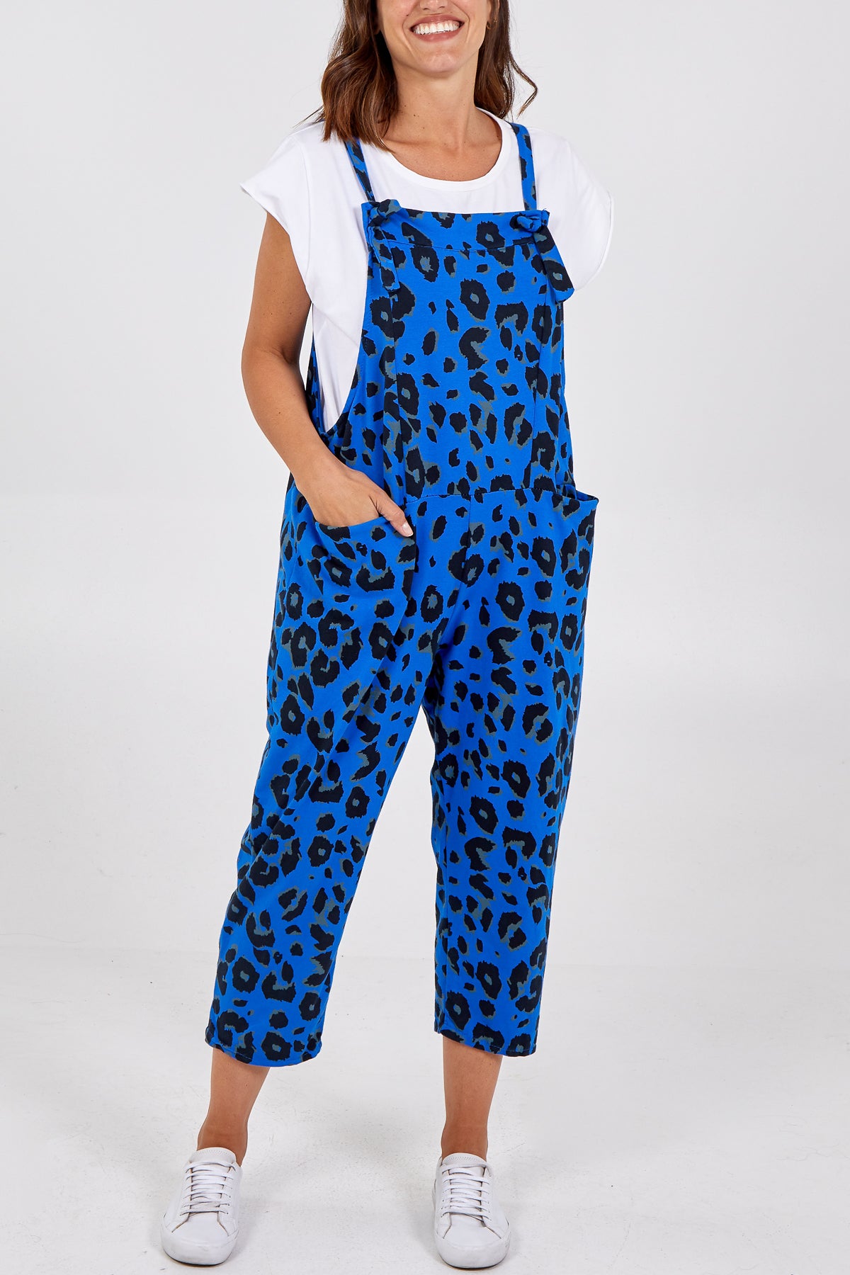 Leopard Print Dungarees
