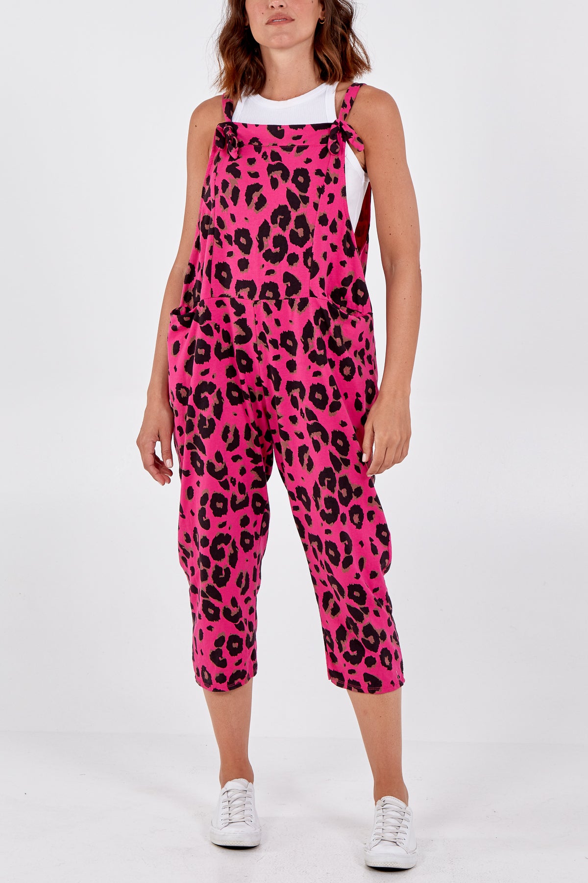 Leopard Print Dungarees