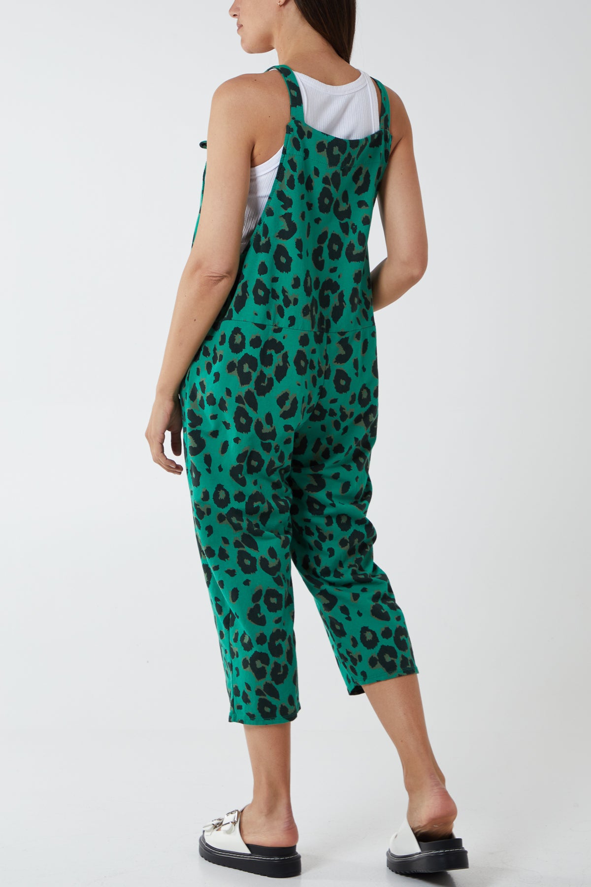 Leopard Print Dungarees