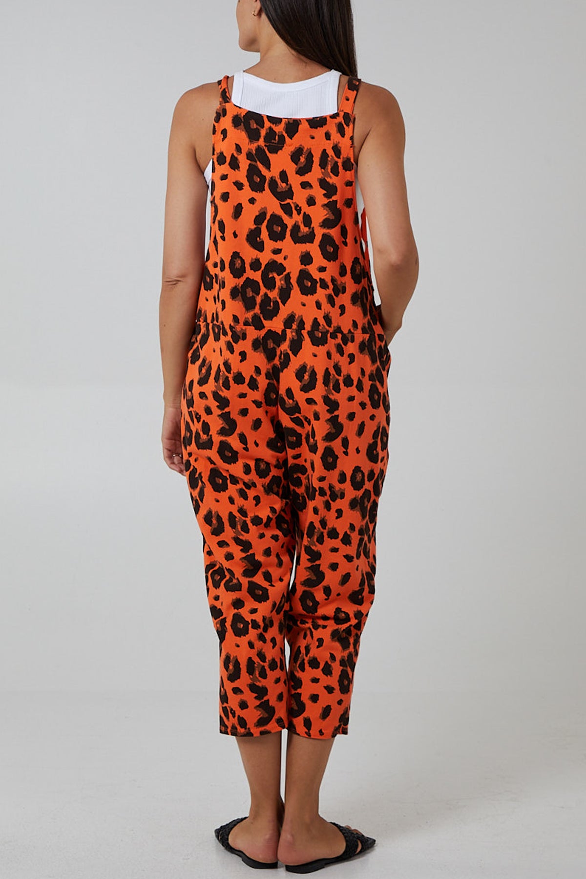 Leopard Print Dungarees