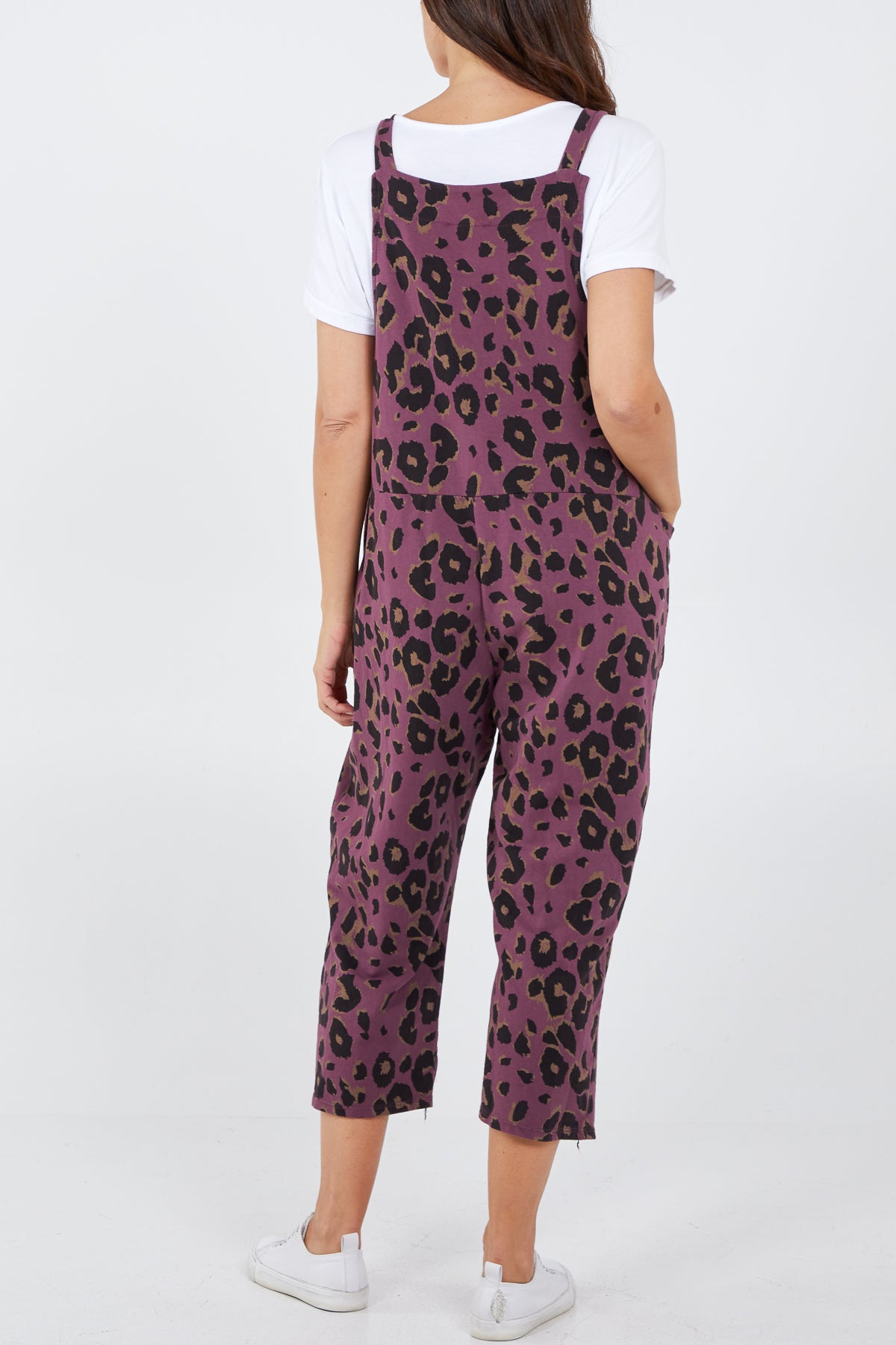 Leopard Print Dungarees