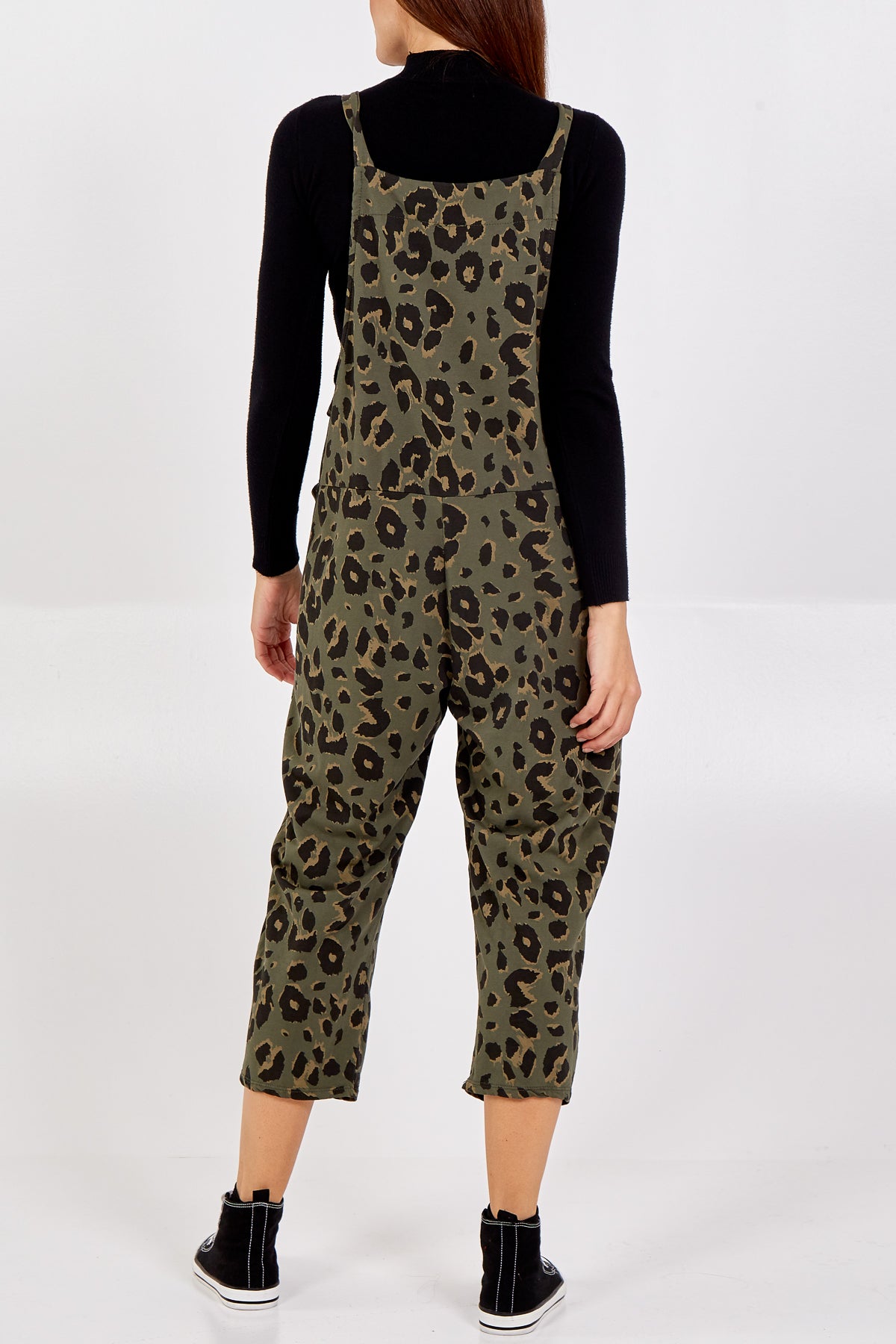 Leopard Print Dungarees