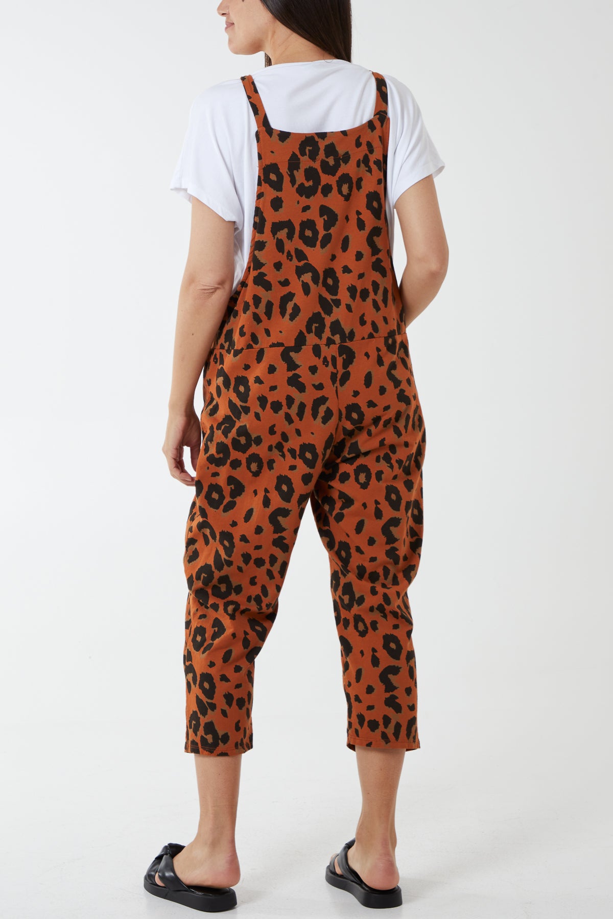 Leopard Print Dungarees