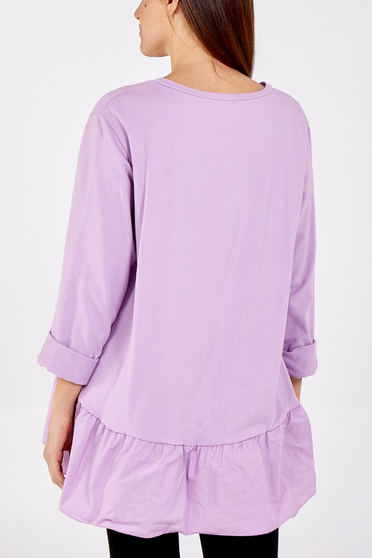 Gold Star Heart Top With Frill Trim