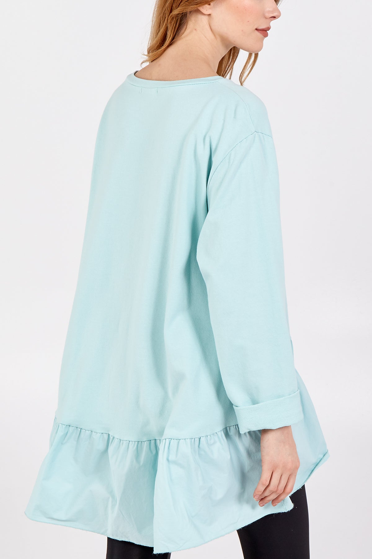 Gold Star Heart Top With Frill Trim