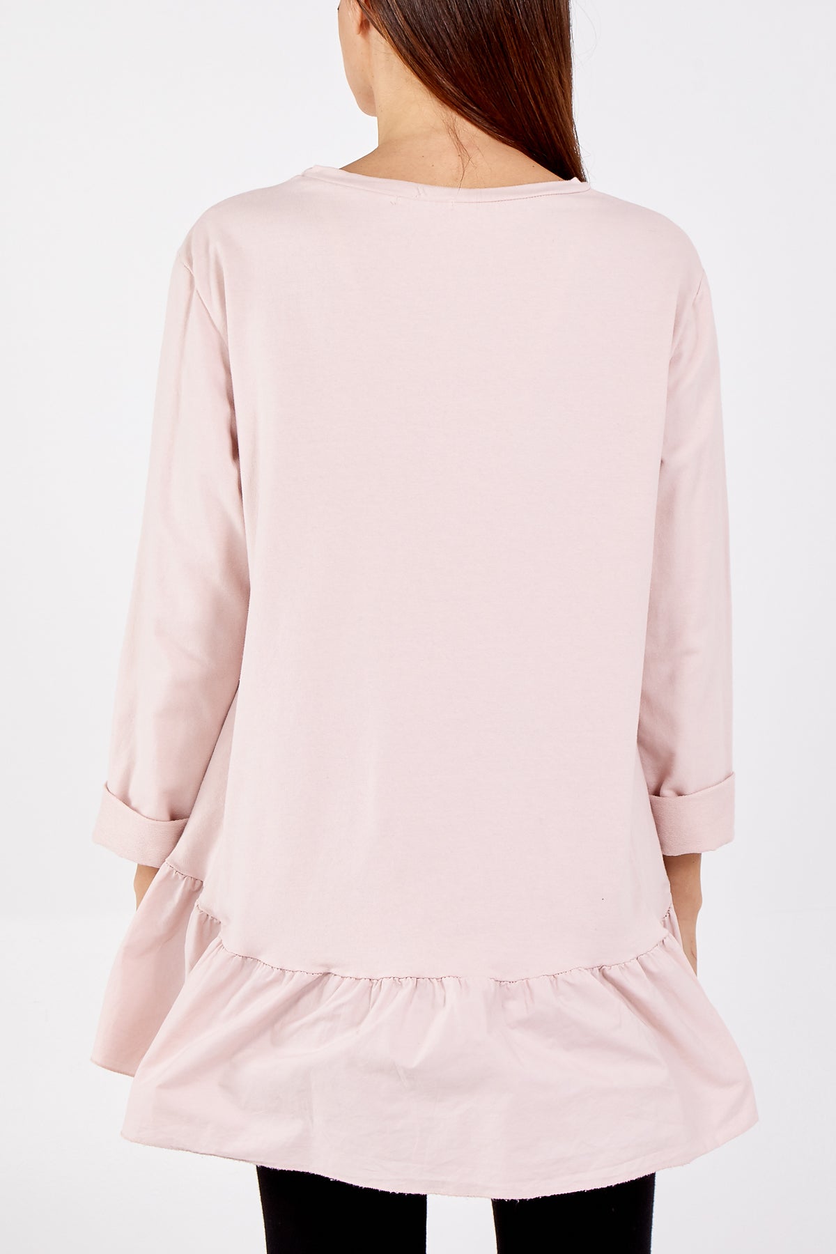 Gold Star Heart Top With Frill Trim