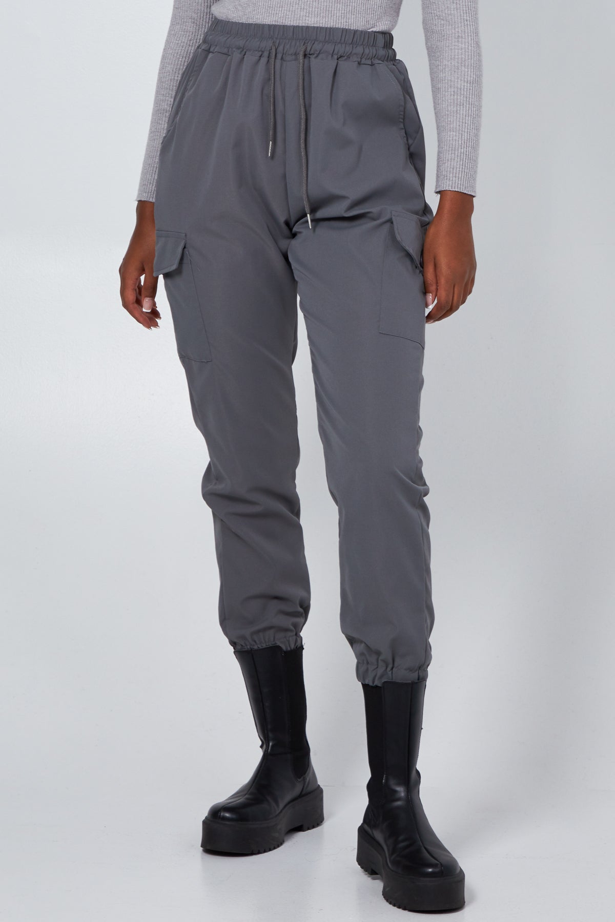 Cargo Cuffed Jogger With Side Pockets