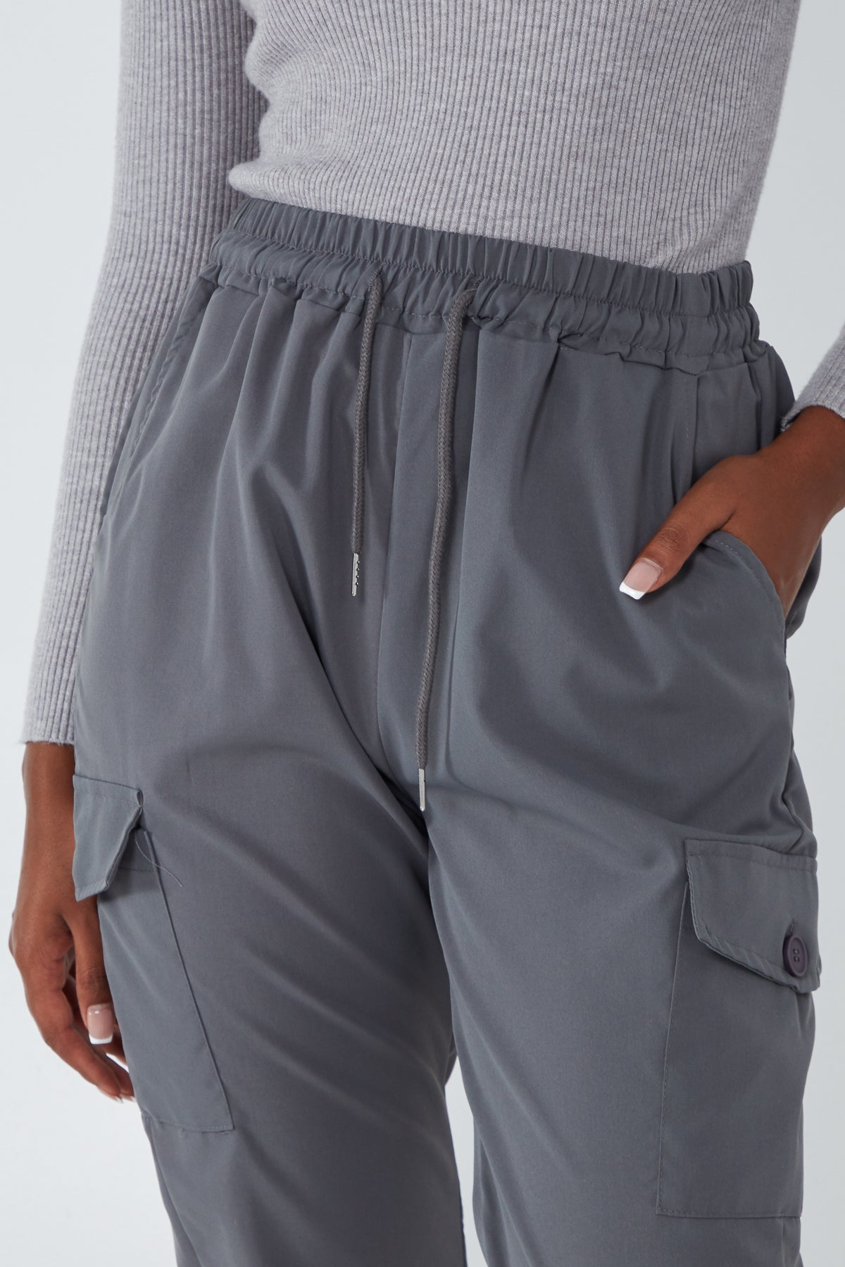 Cargo Cuffed Jogger With Side Pockets