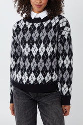 Argyle Check Crewneck Jumper