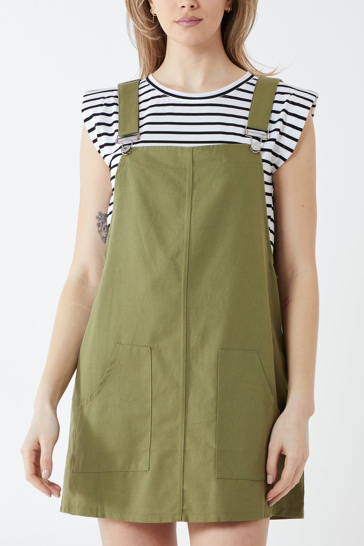 Pinafore Two Pocket Dress