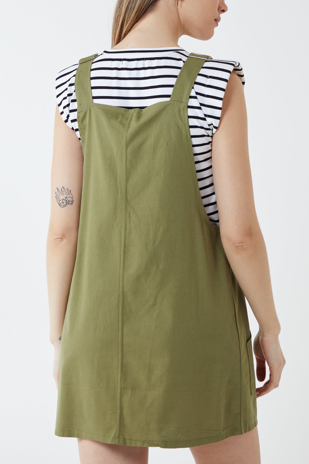 Pinafore Two Pocket Dress