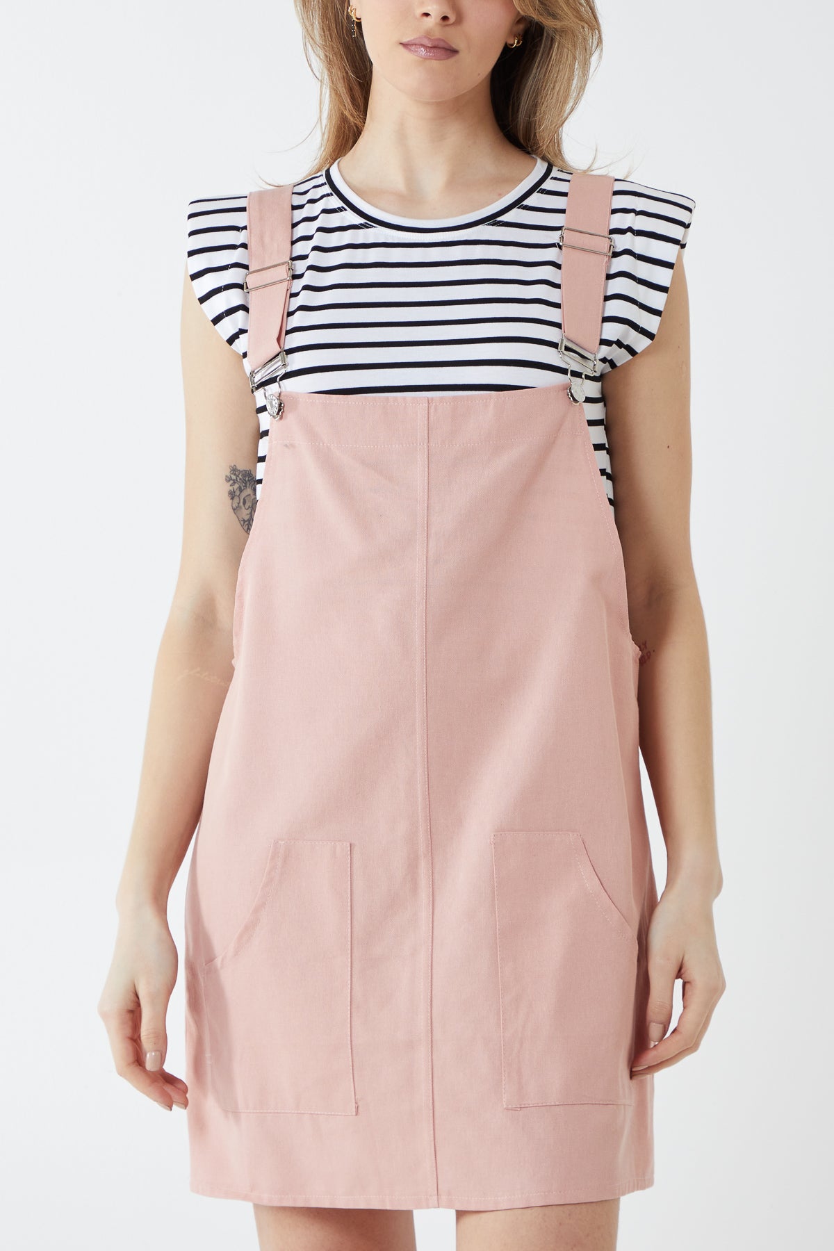 Pinafore Two Pocket Dress
