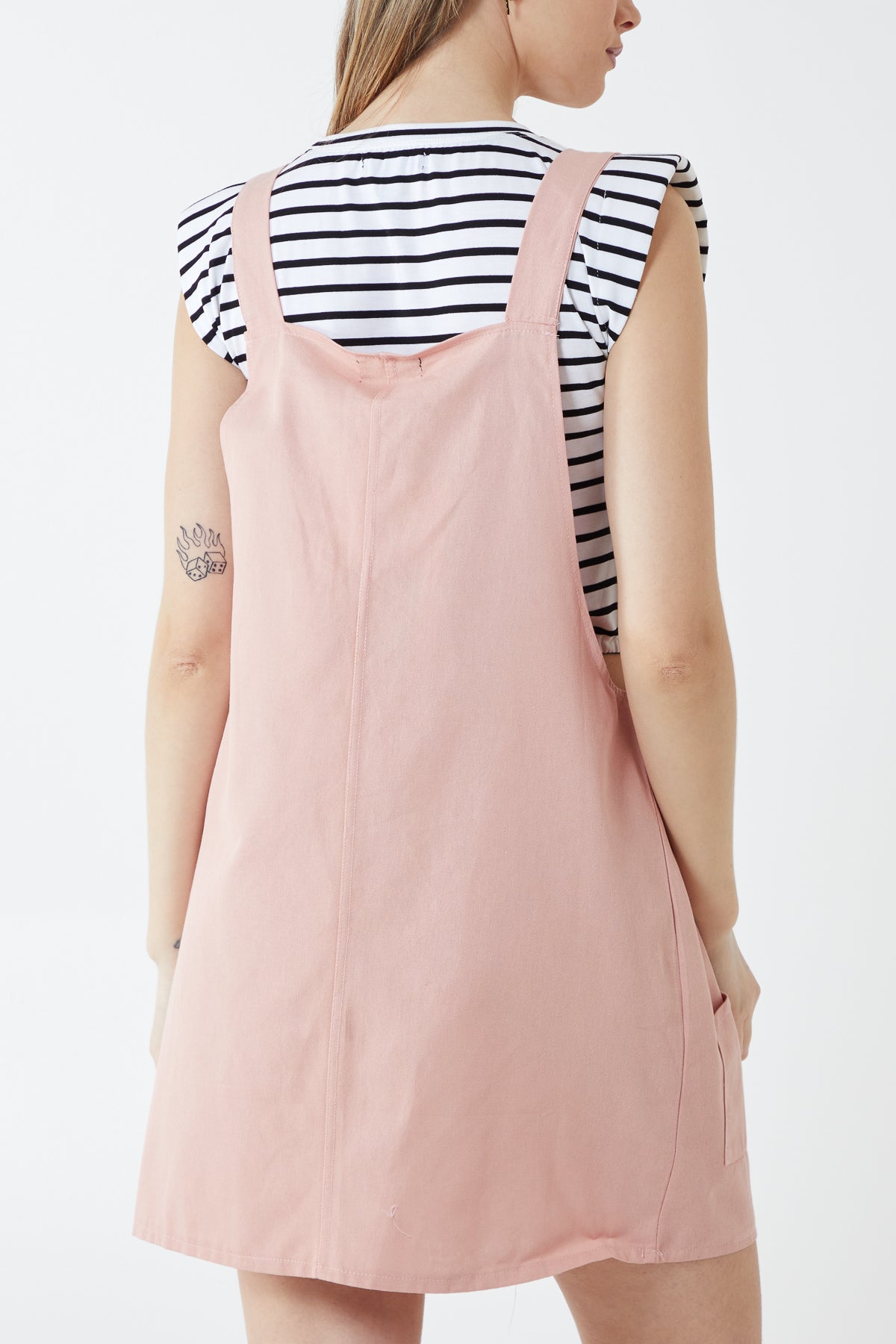 Pinafore Two Pocket Dress