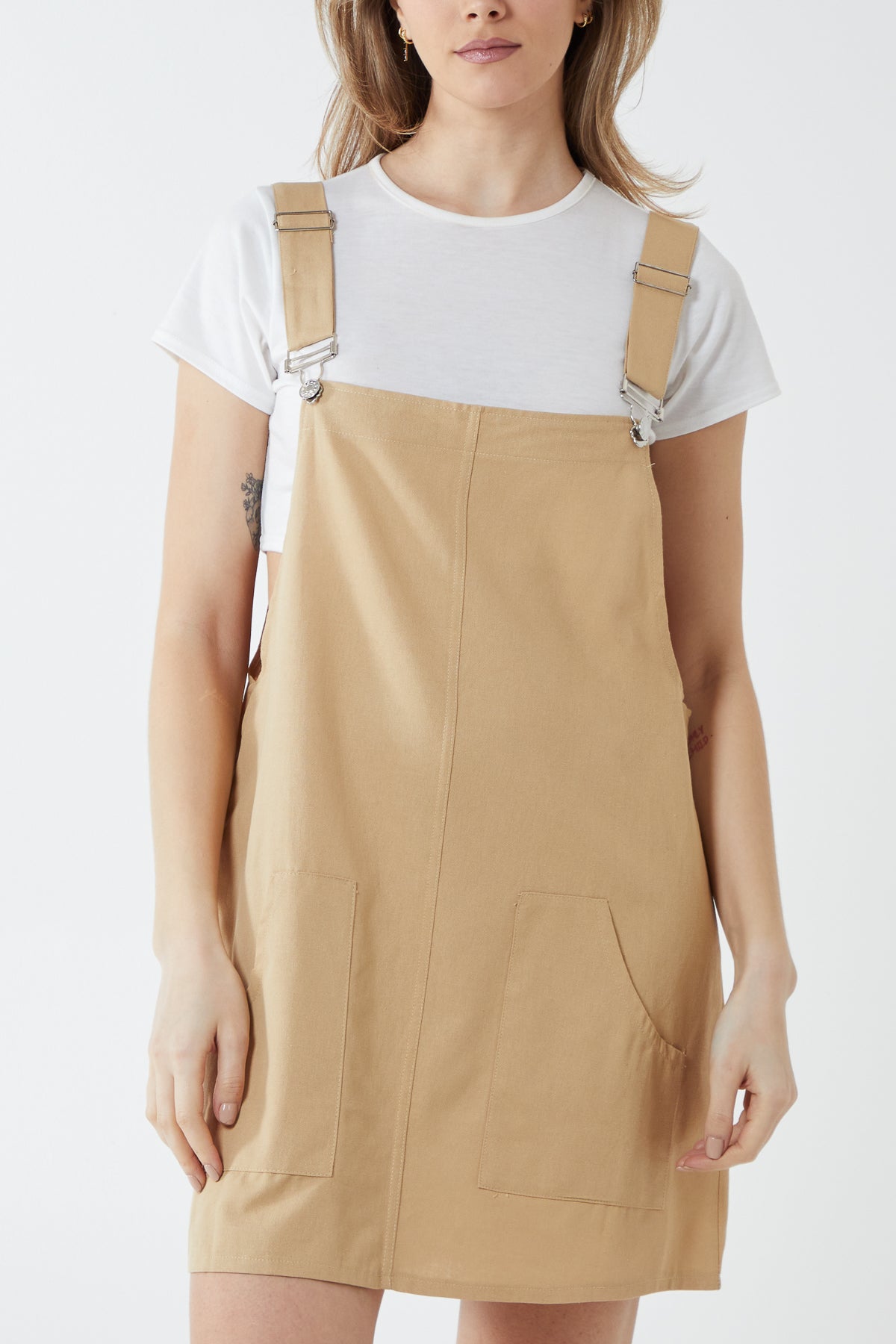 Pinafore Two Pocket Dress