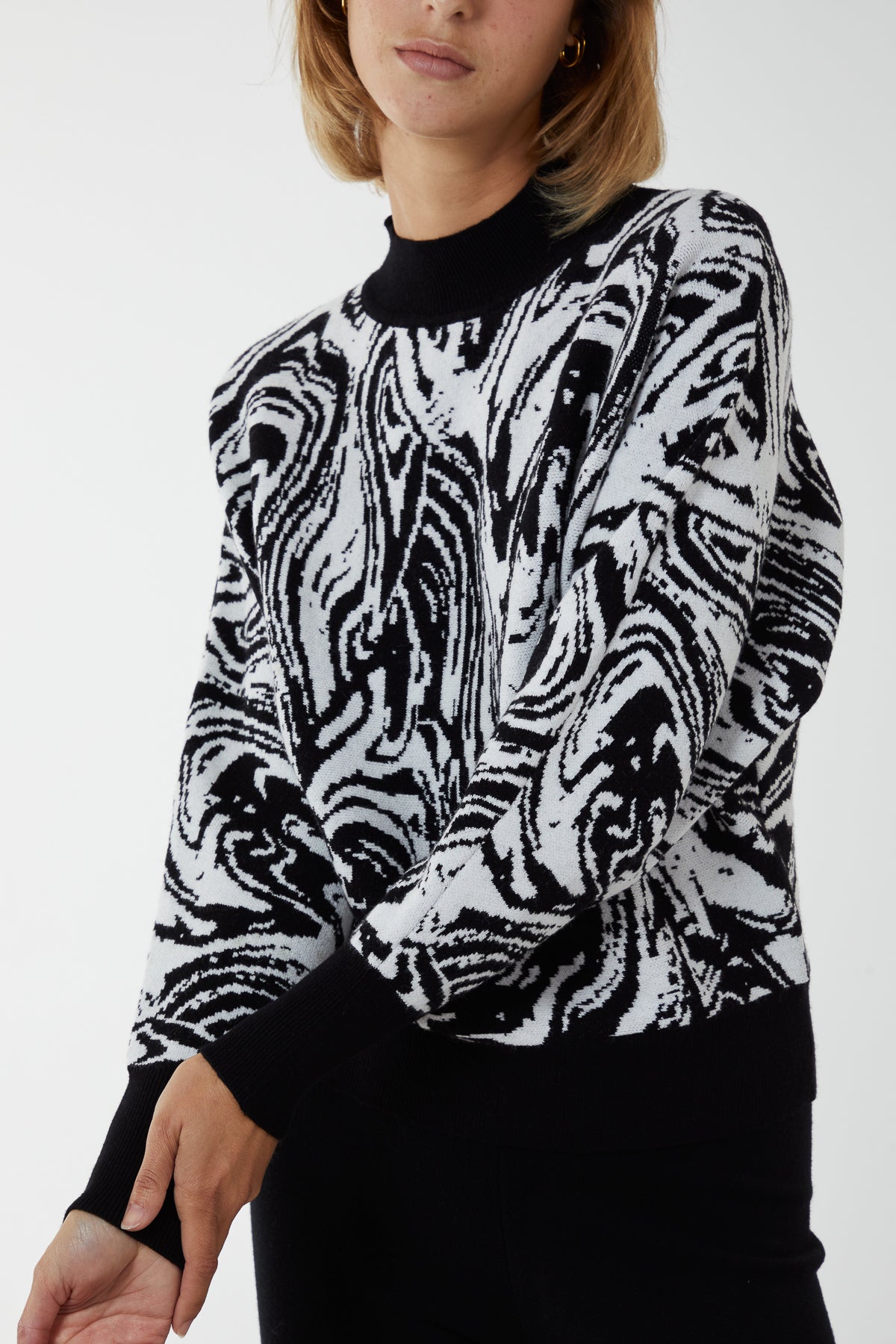 Marble Swirl Batwing Jumper