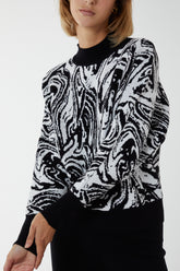 Marble Swirl Batwing Jumper