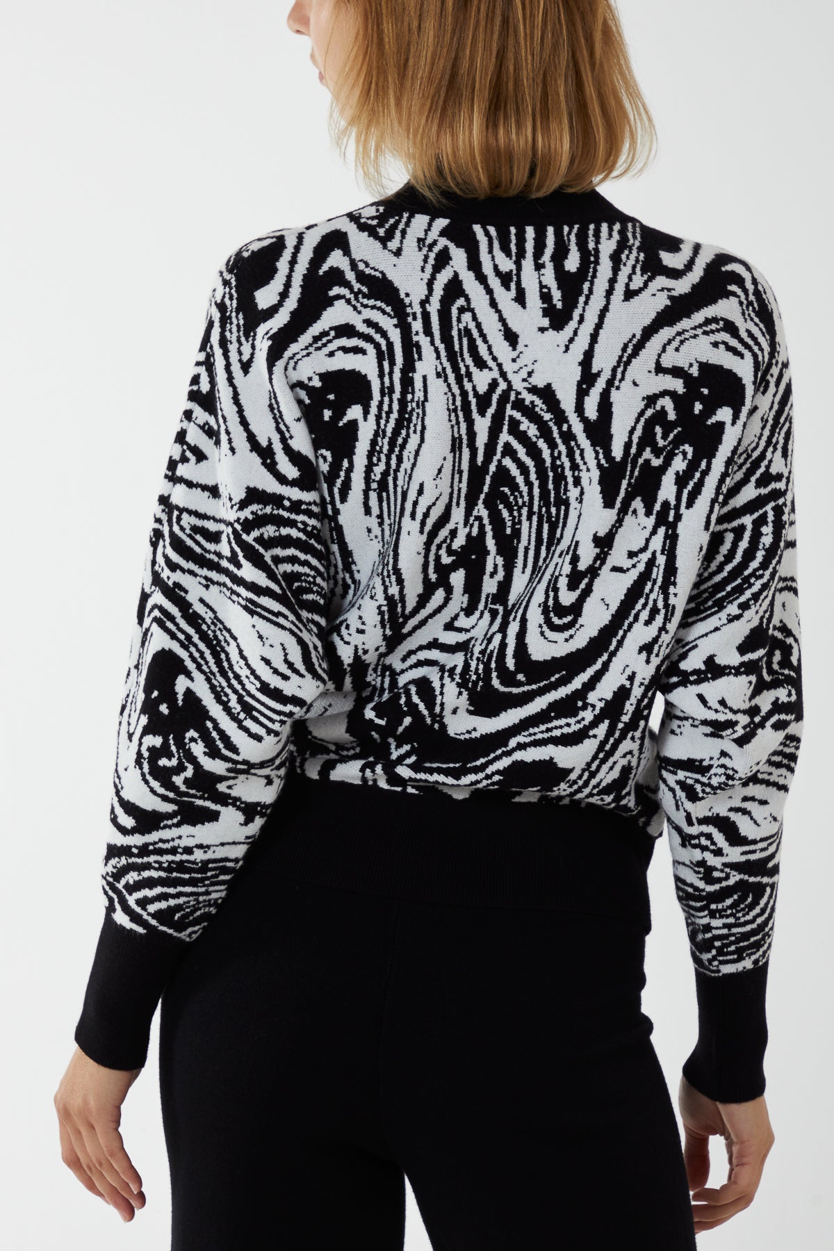Marble Swirl Batwing Jumper