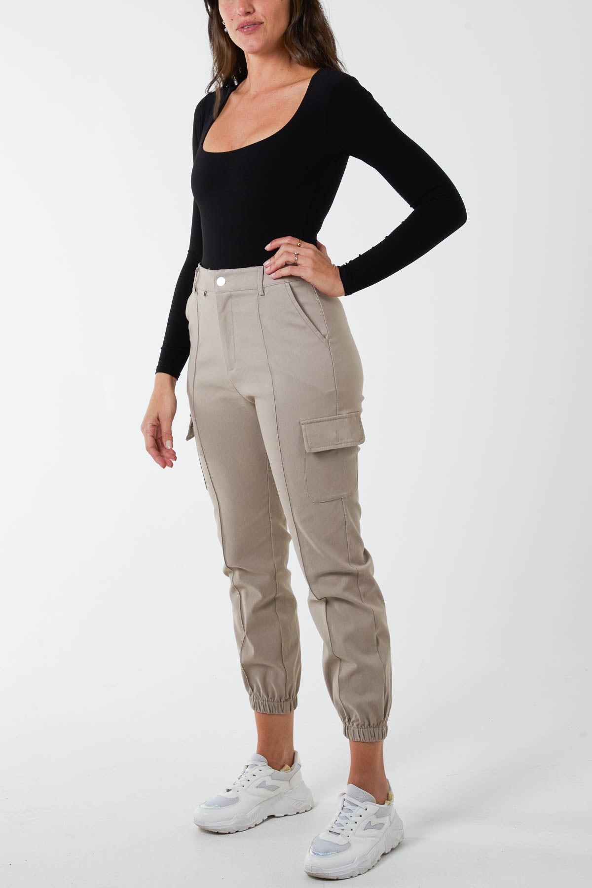 Slim Fitted Pintuck Combat Cargos