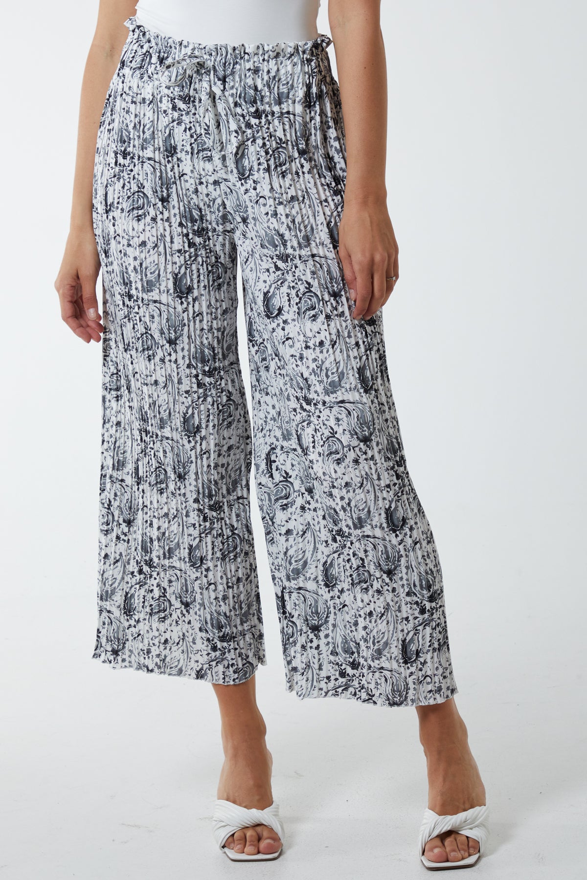 Paisley Wide Leg Trousers