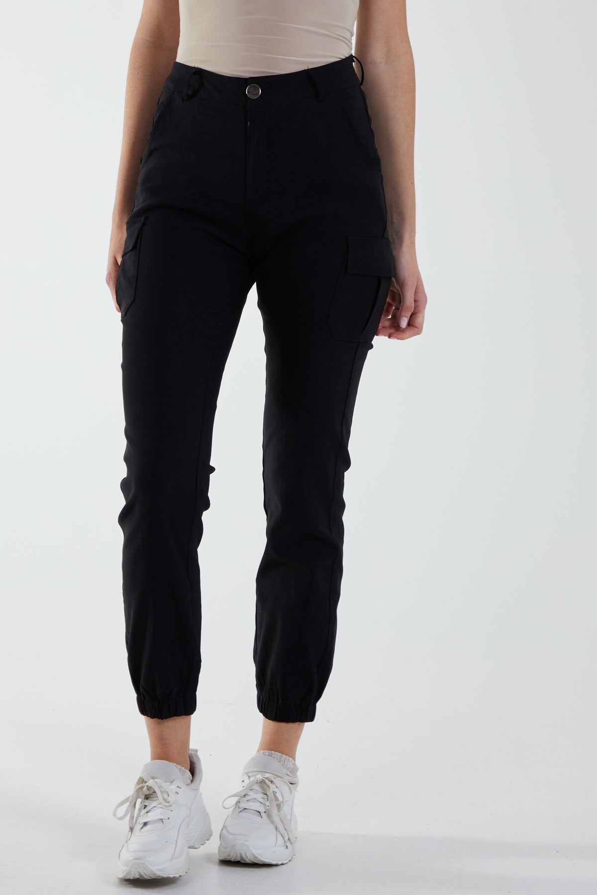 Slim Fit Cuffed Cargo Pants