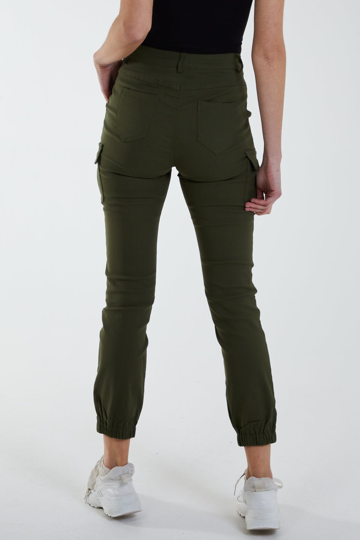 Slim Fit Cuffed Cargo Pants