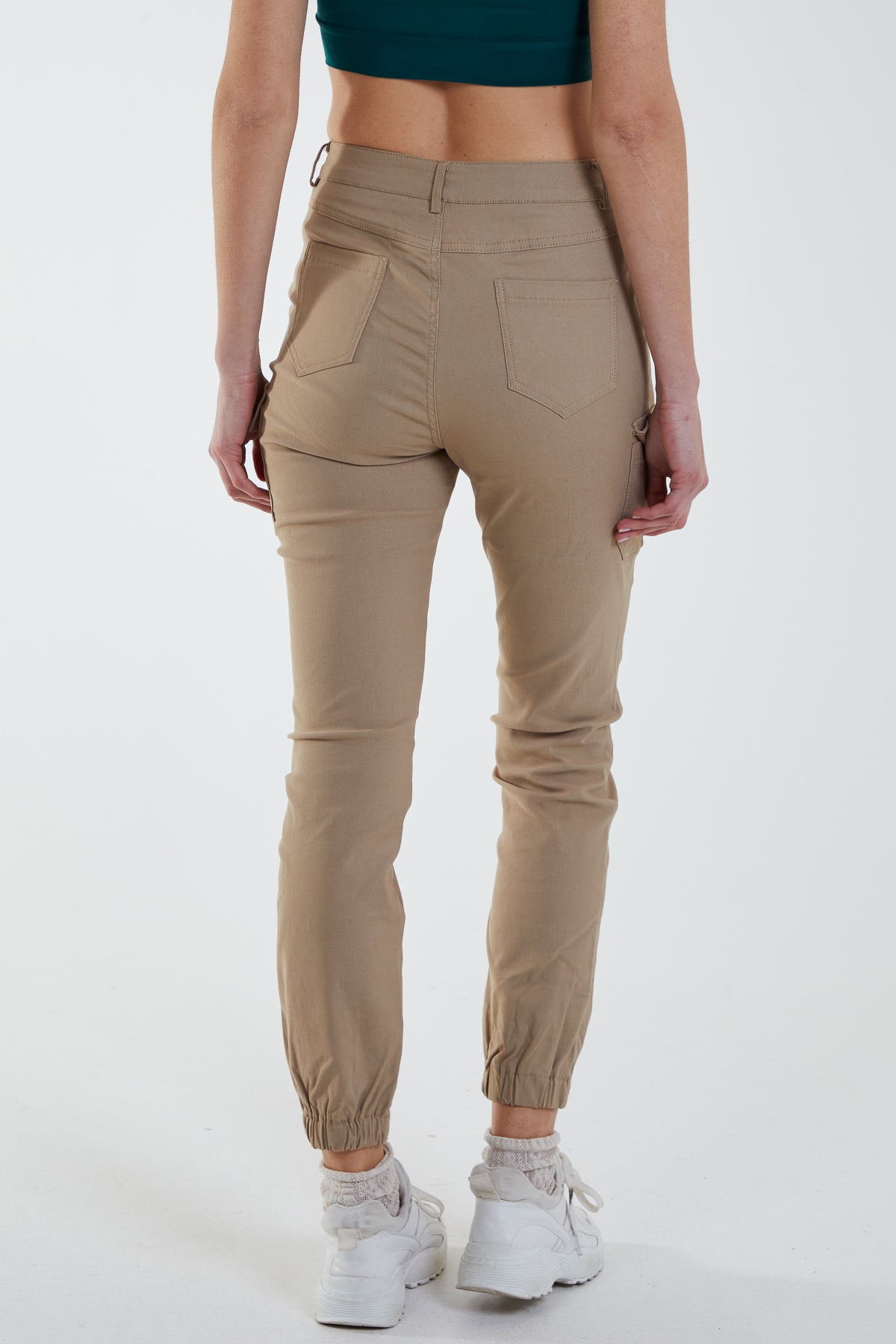 Slim Fit Cuffed Cargo Pants