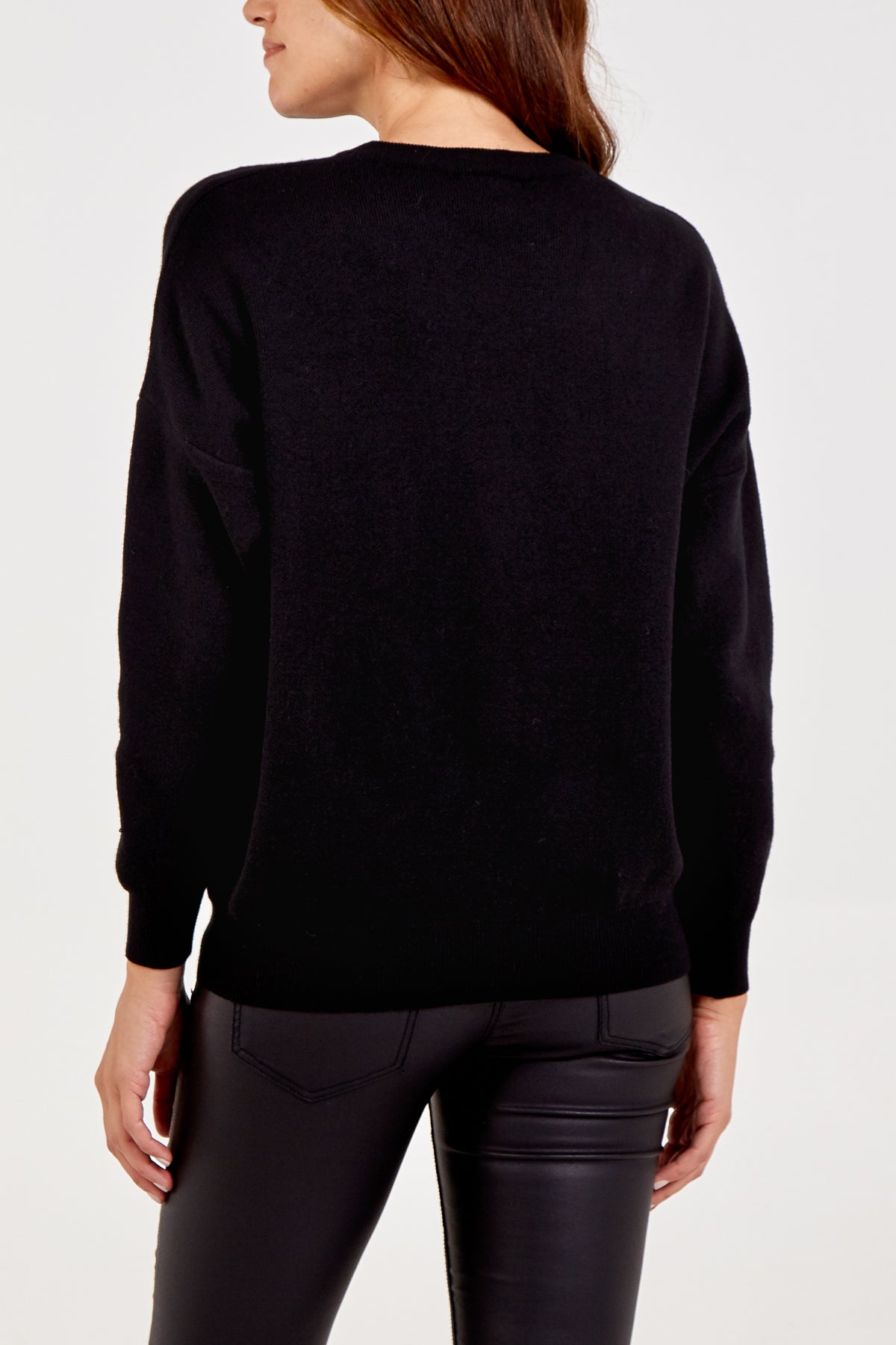 Embellished & Fluffy 'Love' Jumper