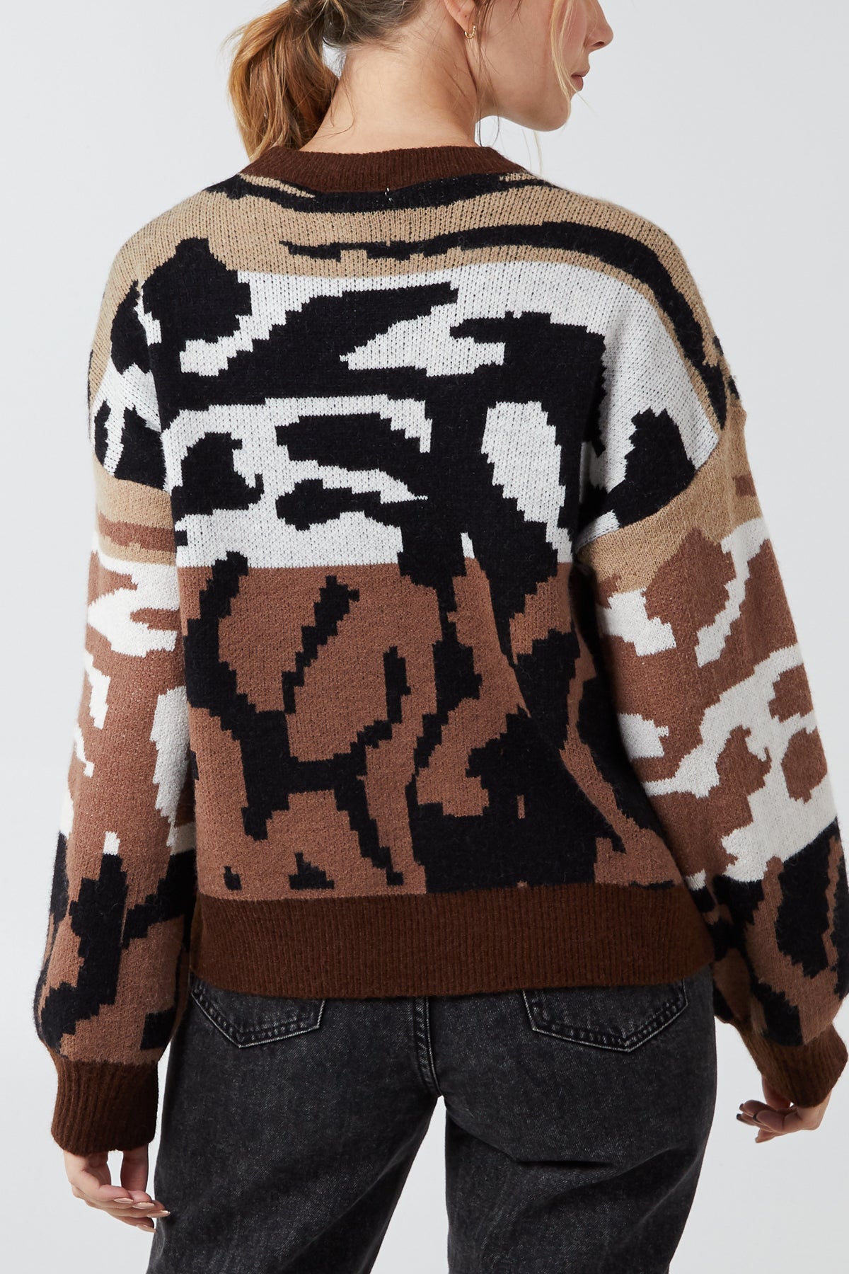 Animal Colour Block Jumper