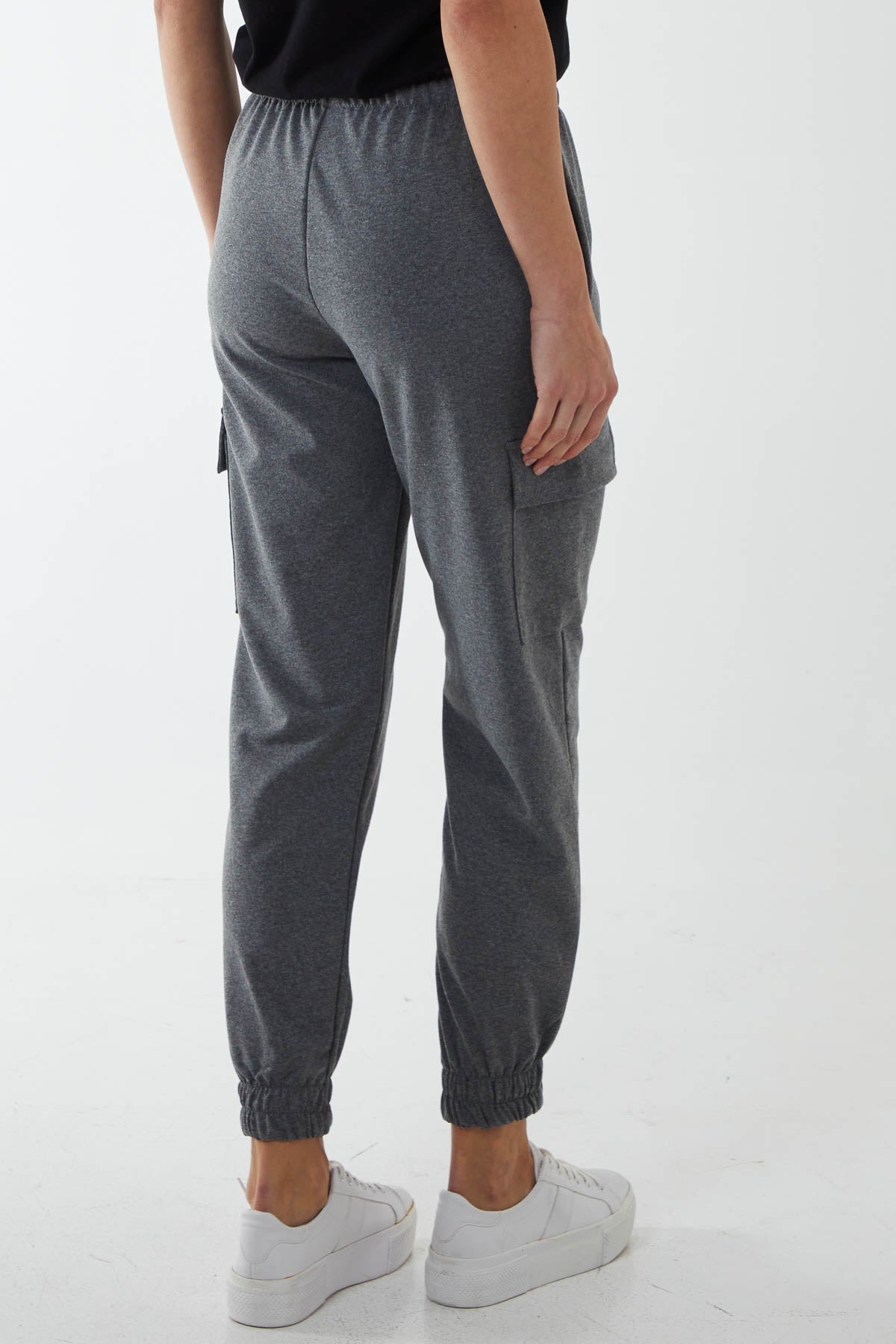 Jersey Cotton Blend Cargo Trousers