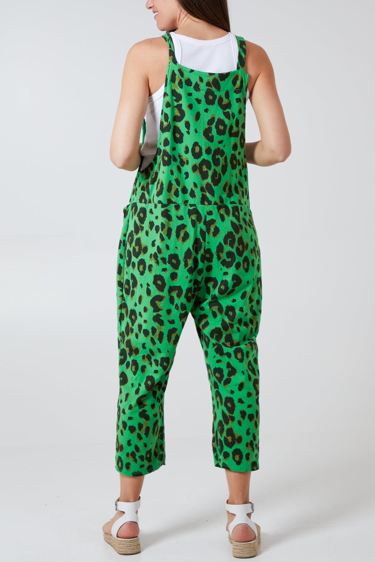 Leopard Print Dungarees
