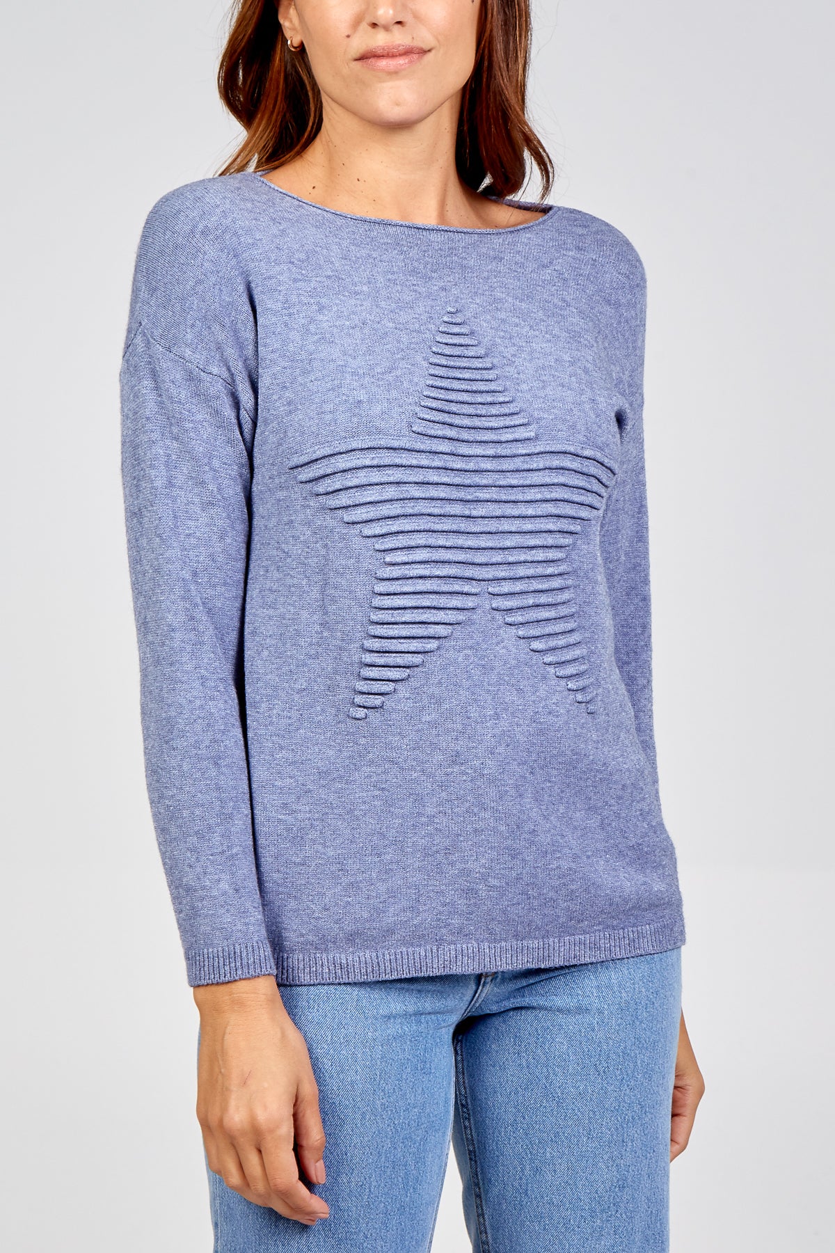 Ribbed Star Jumper
