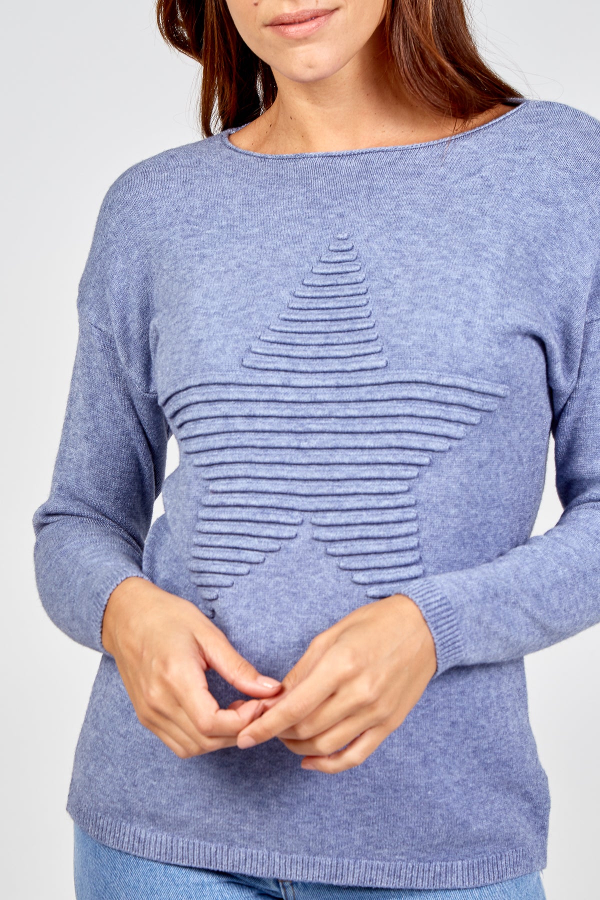 Ribbed Star Jumper