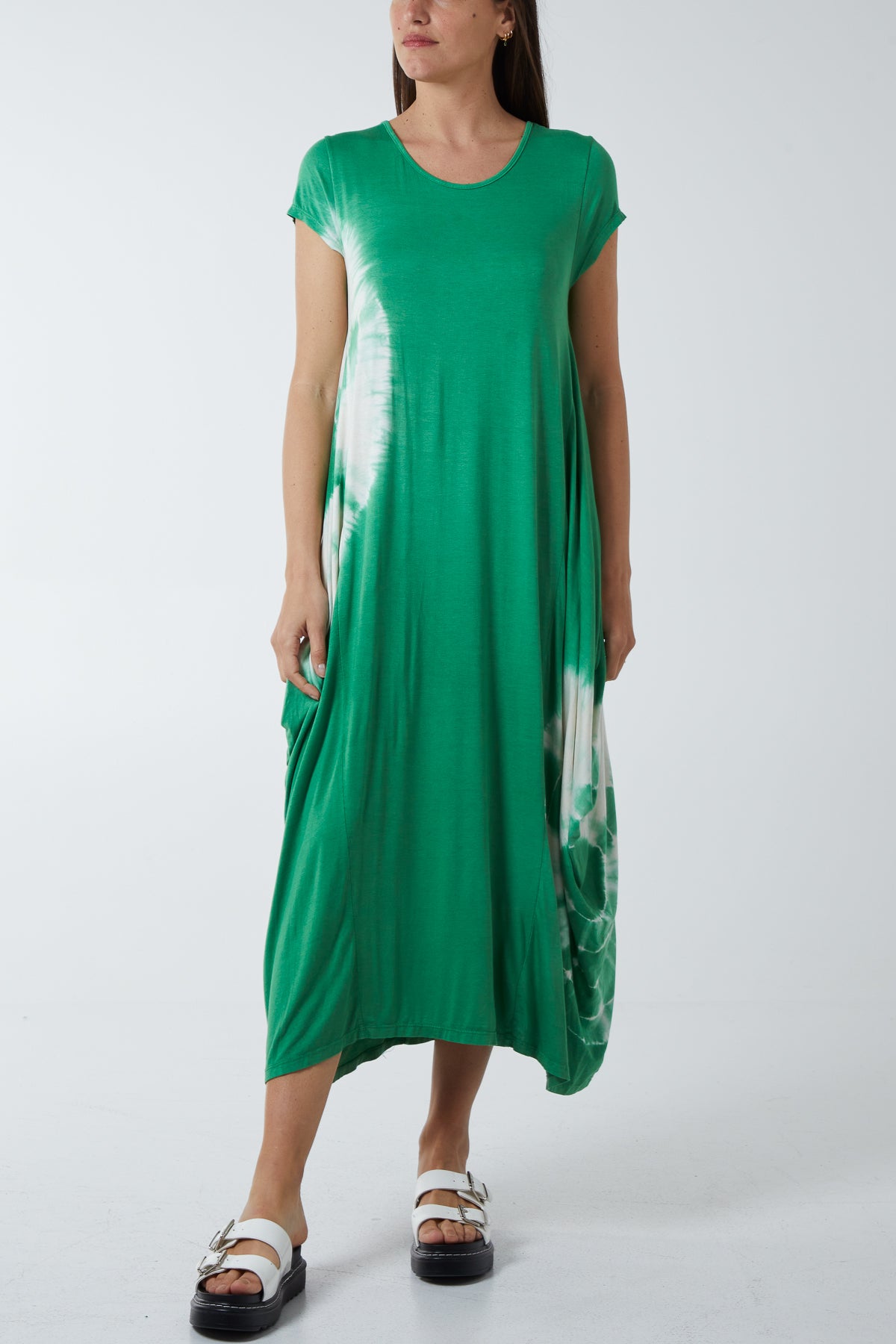 Tie Dye Parachute Midi Dress