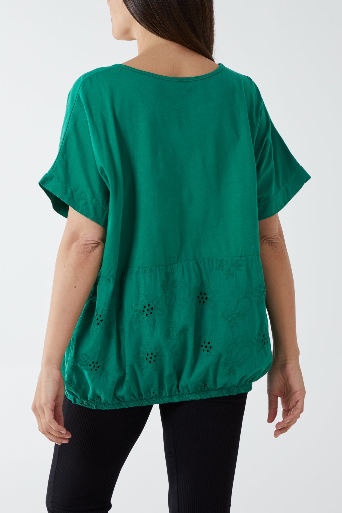 Broderie Anglaise Panel Top