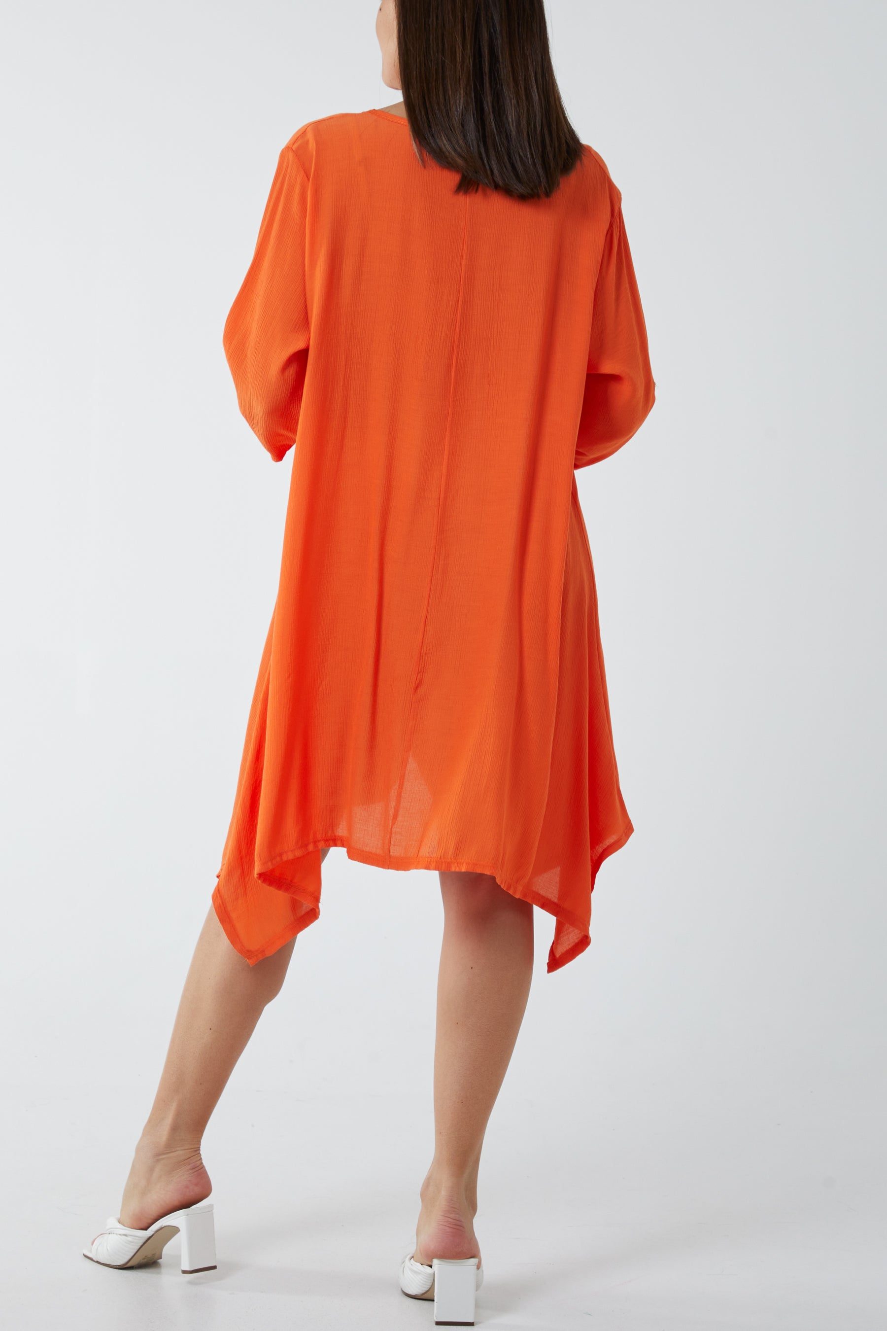 Asymmetric Hem Tunic Dress
