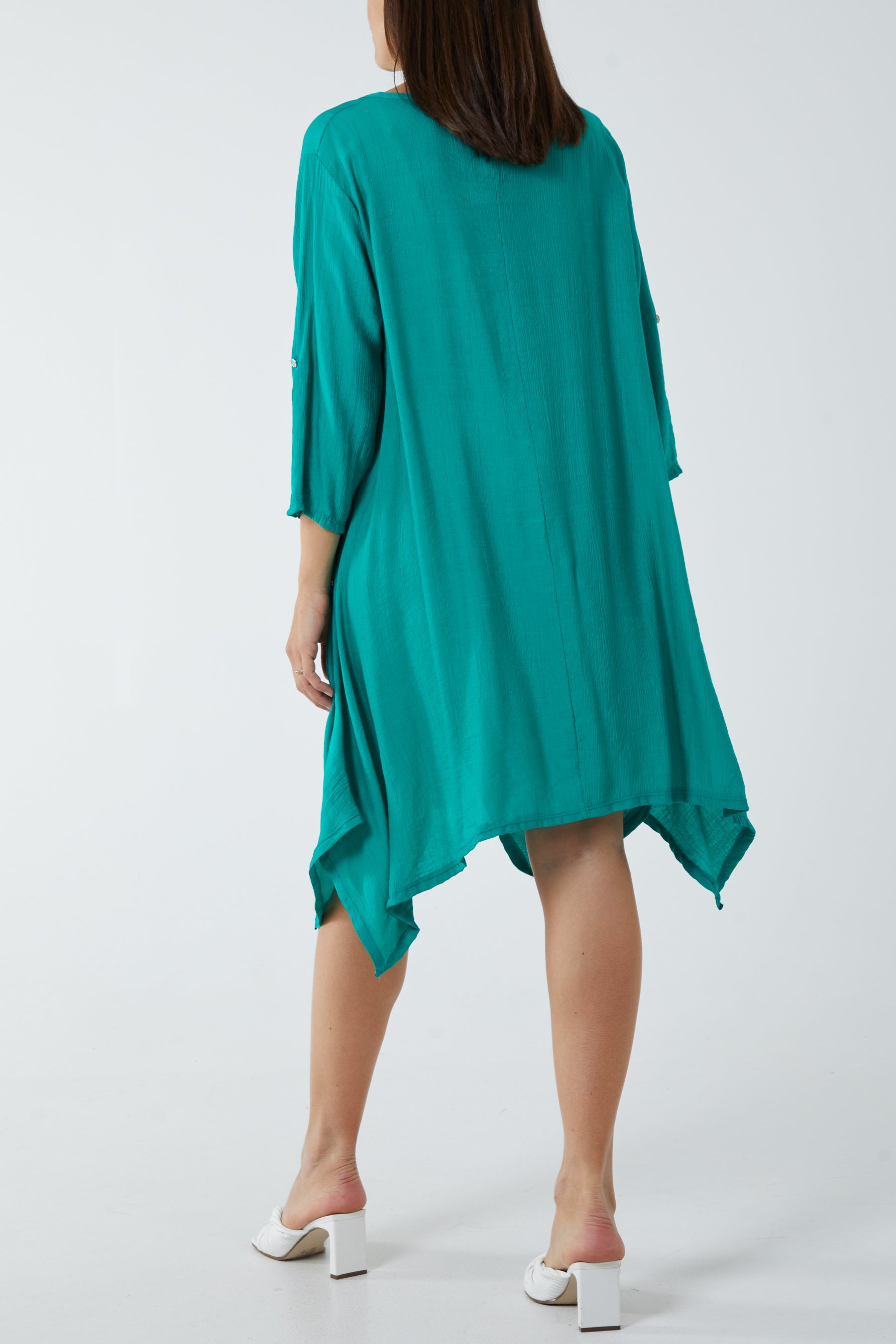 Asymmetric Hem Tunic Dress