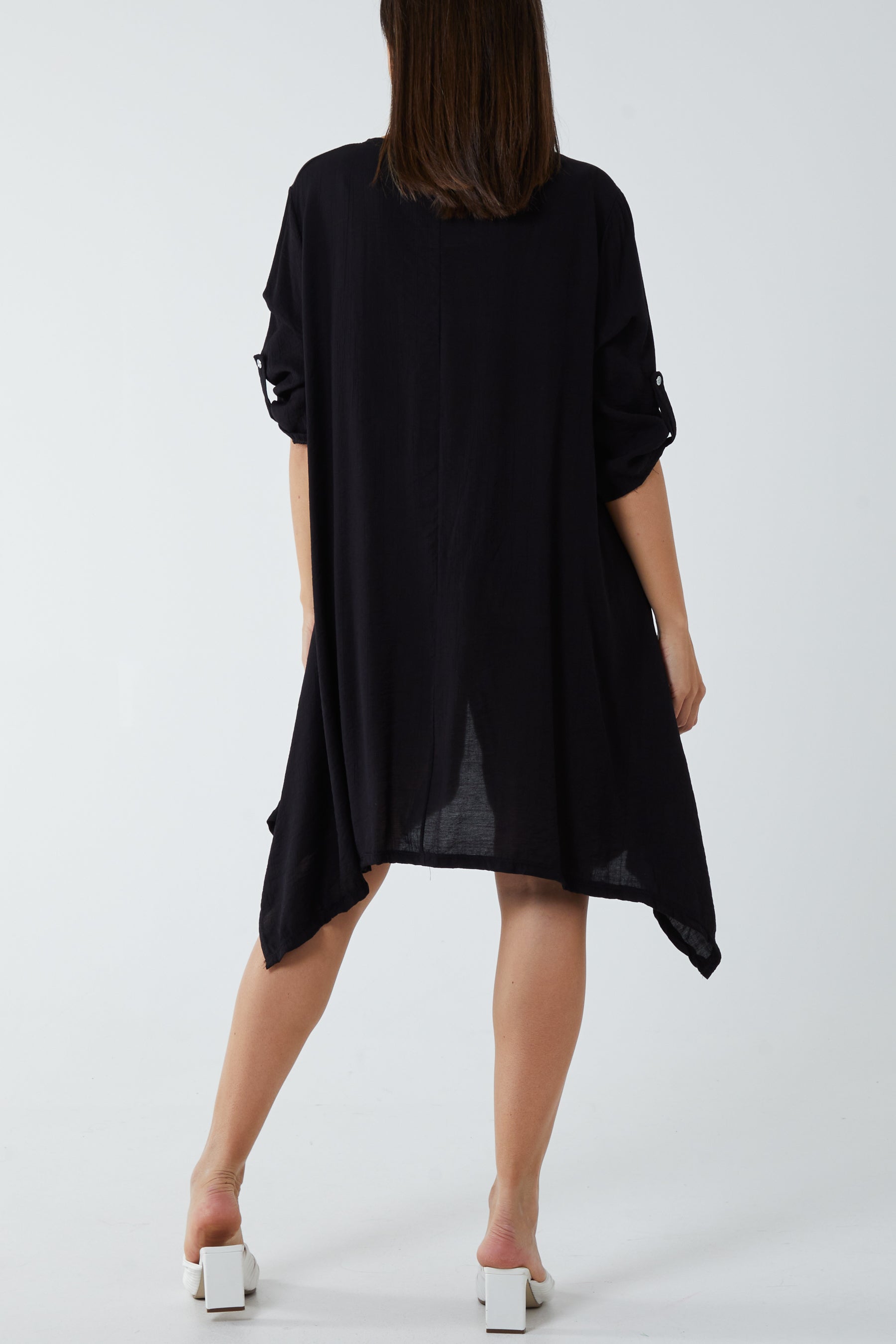 Asymmetric Hem Tunic Dress