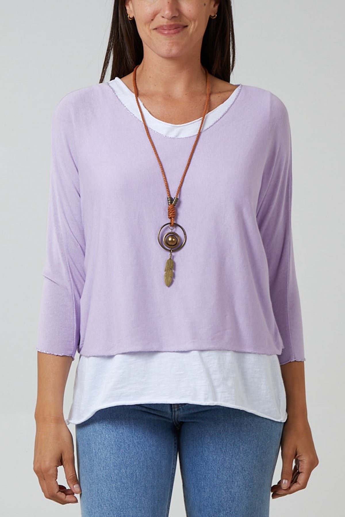 Necklace Double Layer Top