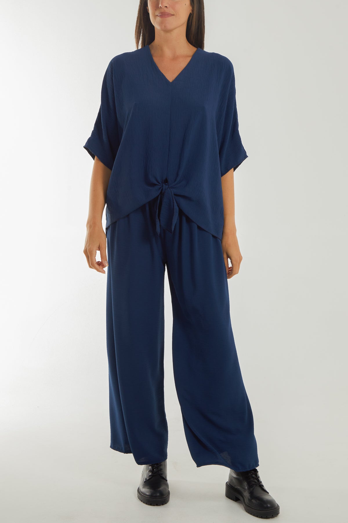 Knotted Front Top & Culottes Co-Ord Set