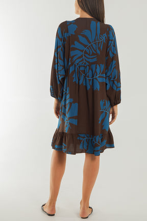 Palm Trees Midi Dress