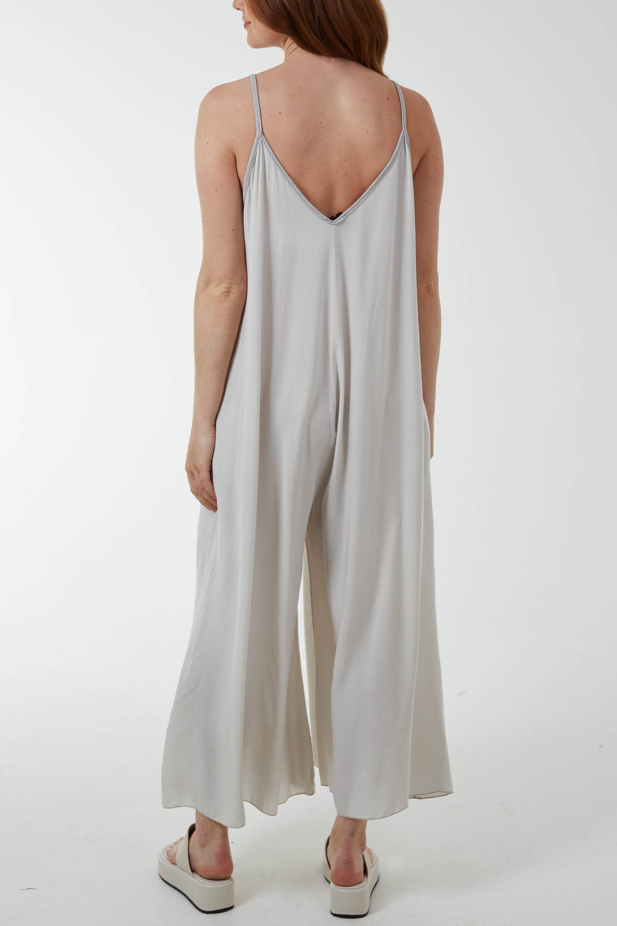 V Neck Cami Jumpsuit