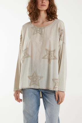 Flocking Double Star Top