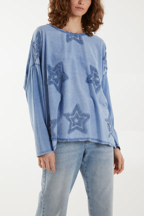 Flocking Double Star Top