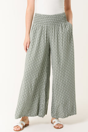 Floral Mandala Wide Leg Culottes