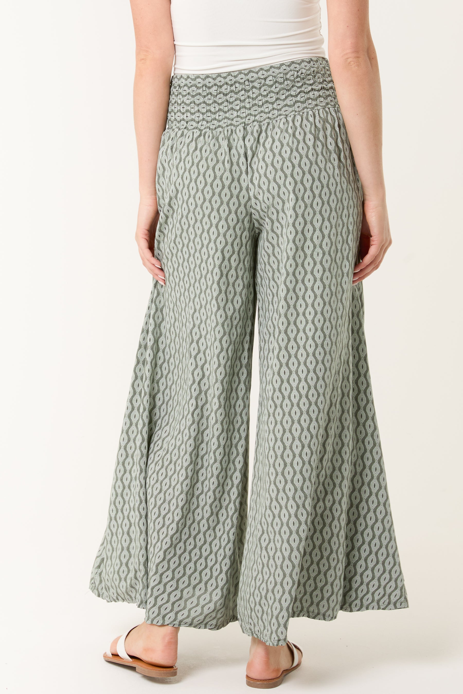 Floral Mandala Wide Leg Culottes