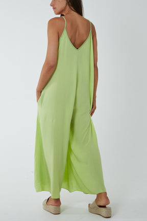 V Neck Cami Jumpsuit